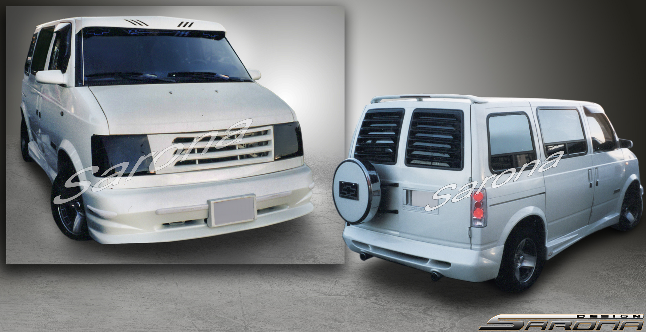 Custom Chevy Astro Body Kit  Van (1985 - 1994) - $1490.00 (Manufacturer Sarona, Part #CH-017-KT)